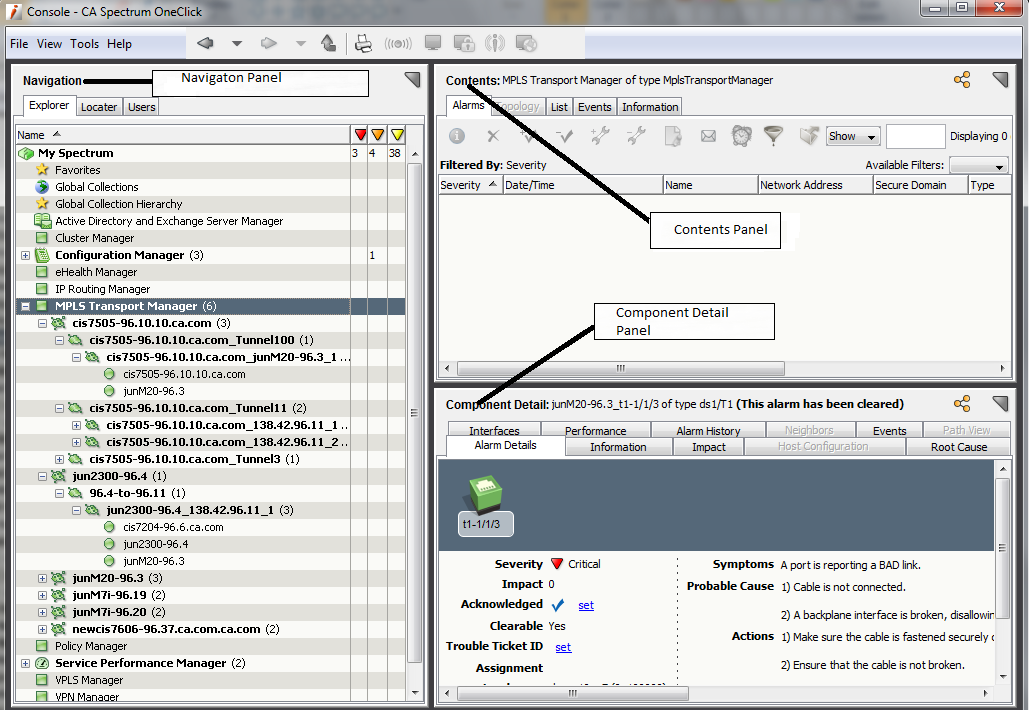 SPEC--SPECTRUM OneClick console example (MPLS)