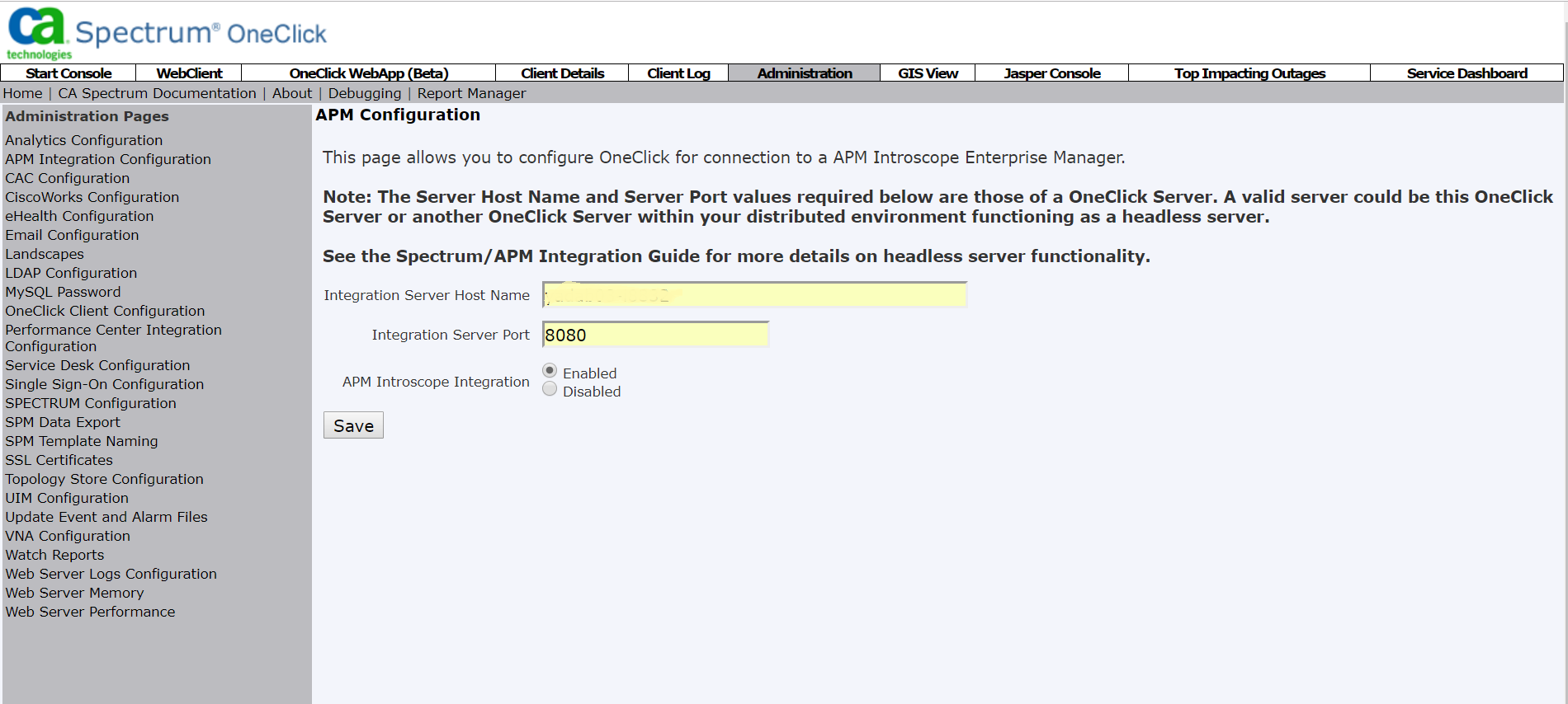 Spectrum APM SaaS DXI