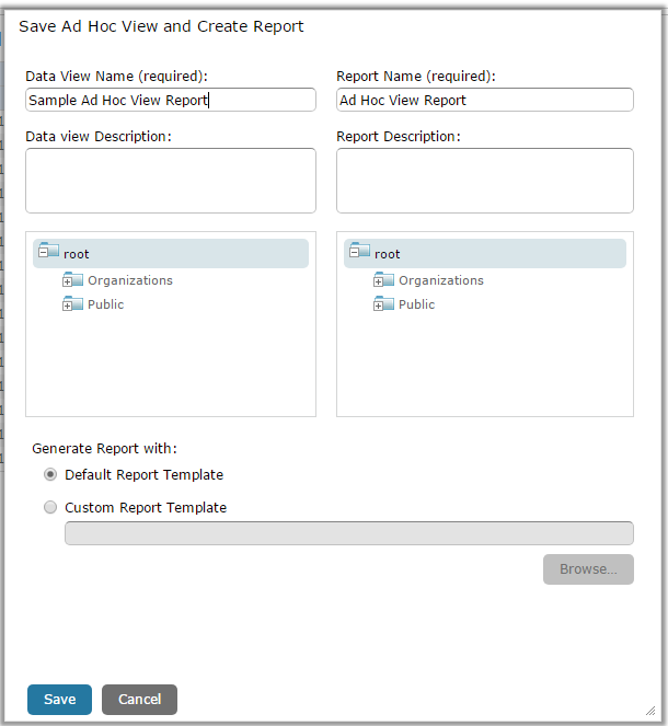 Sample Ad Hoc View and Create Report.PNG