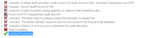 Disabled assertions in Audit Sink Policy.png